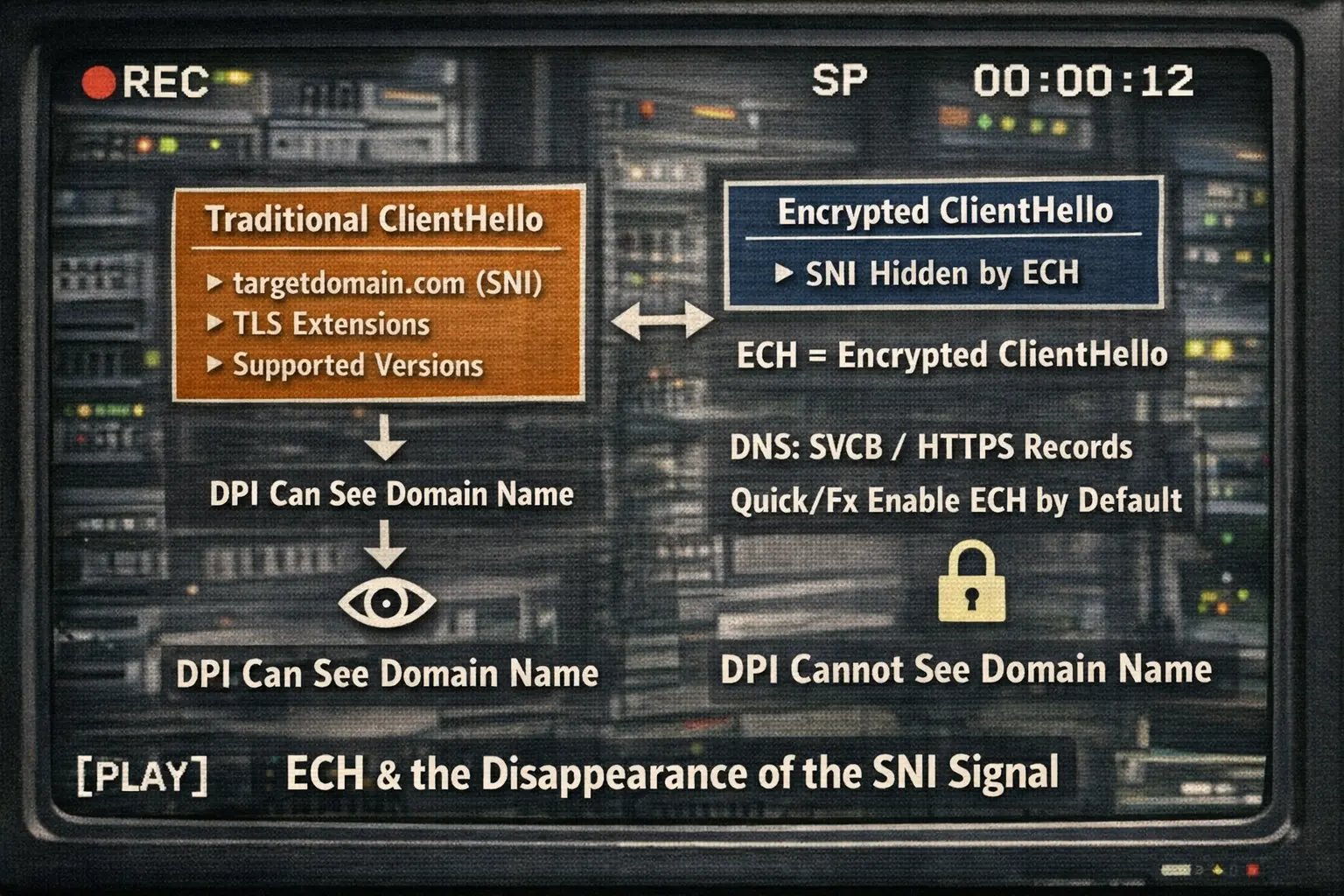 ECH hides SNI-like signals